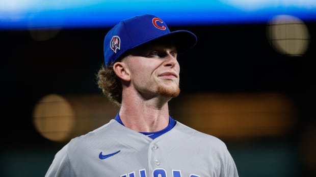 Sep 11, 2023; Denver, Colorado, USA; Chicago Cubs center fielder Pete Crow-Armstrong (52) in the eighth inning against the Colorado Rockies at Coors Field. Mandatory Credit: Isaiah J. Downing-USA TODAY Sports